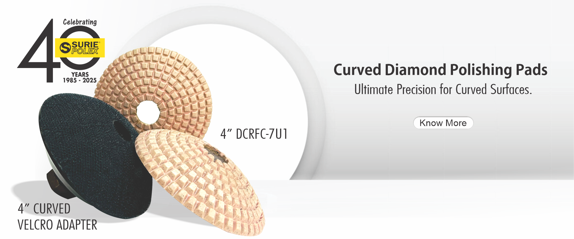 Curved Diamond Pad
