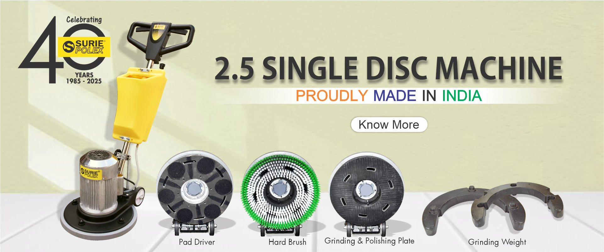 2.5HP Single Disc Machine